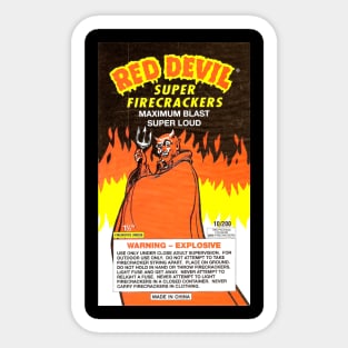 VINTAGE FIRECRACKER RED DEVIL MADE IN CHINA Sticker